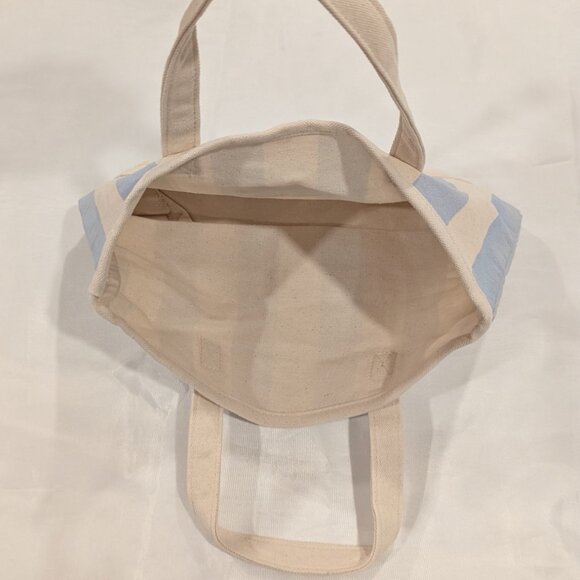 NWT Summer Fridays Mini Travel Tote Bag (Limited Edition, Cotton, Blue!) - Picture 4 of 11